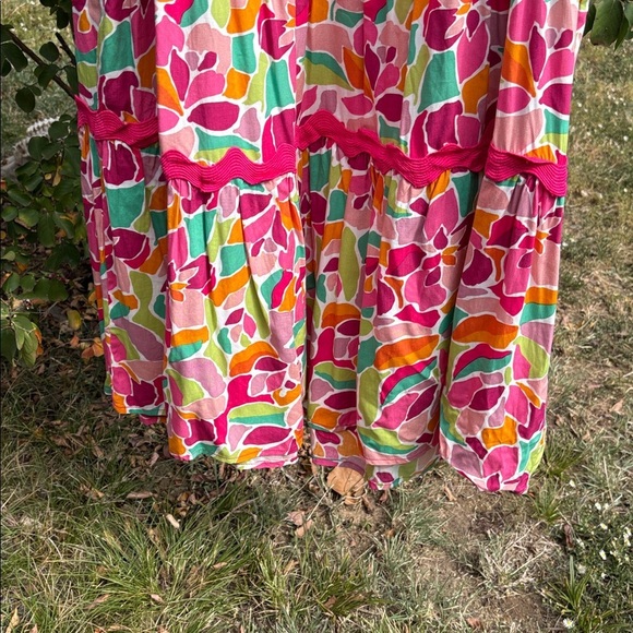 Umgee Pink and Green Floral Dress - Picture 7 of 10